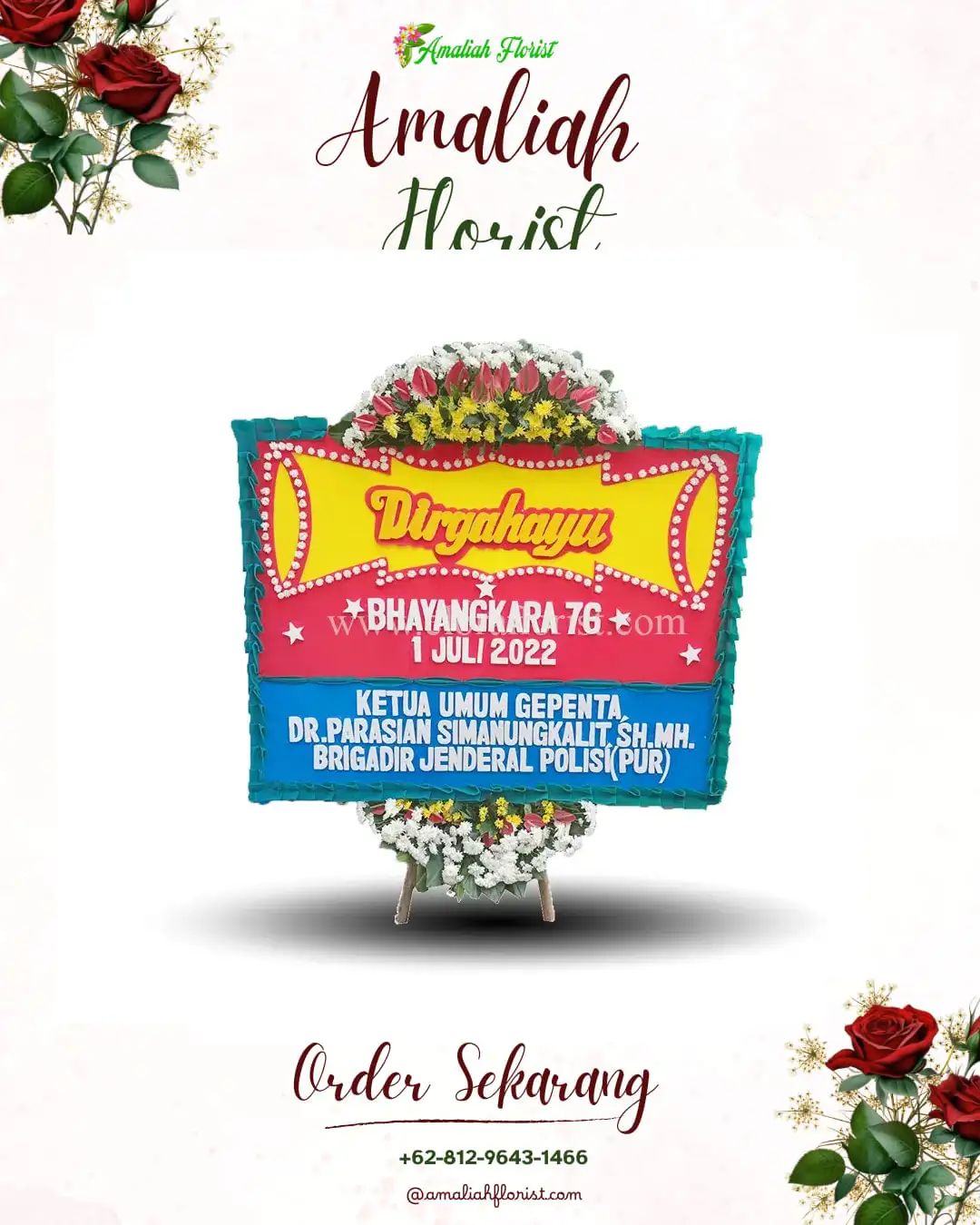 Papan Bunga HUT Ulang Tahun Sambek